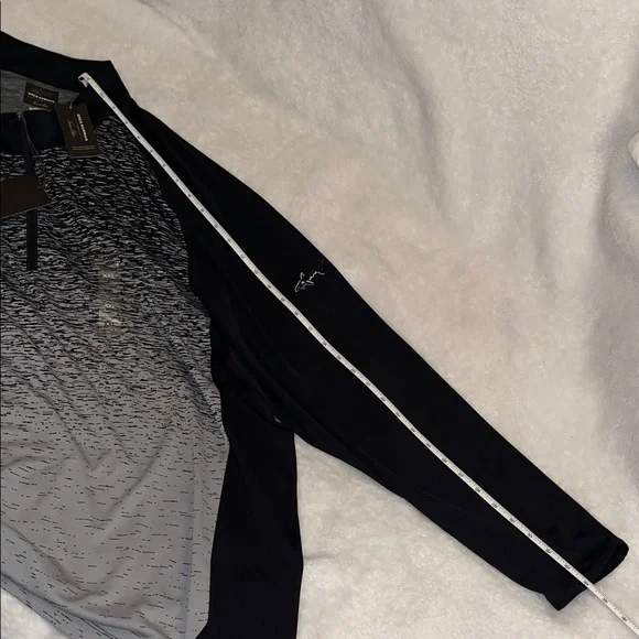 Greg Norman Collection Black and Gray Long Sleeve Tee - Picture 8 of 12